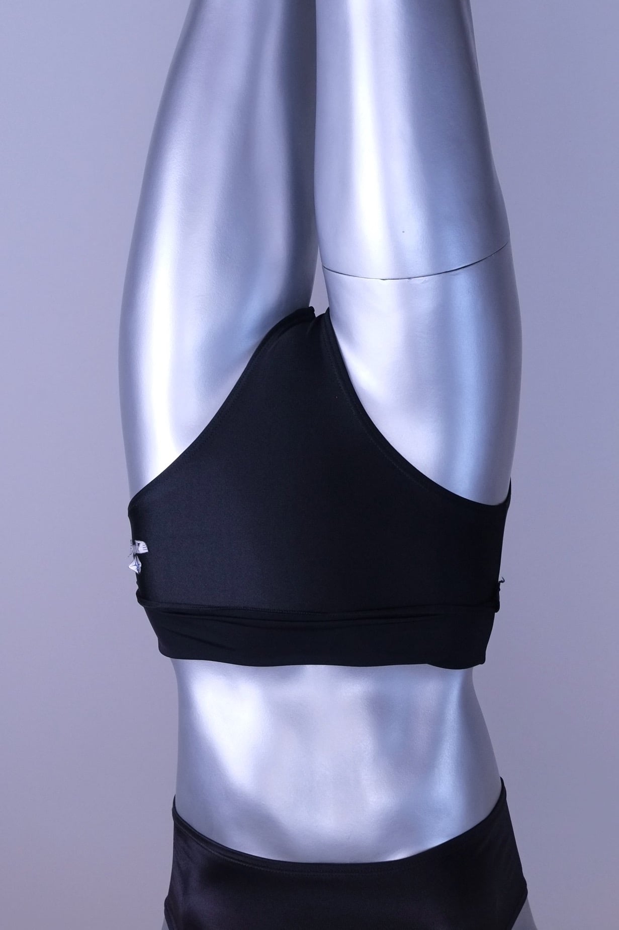 ANNIEL Black High-Rise Dance Briefs – Foldover Waist