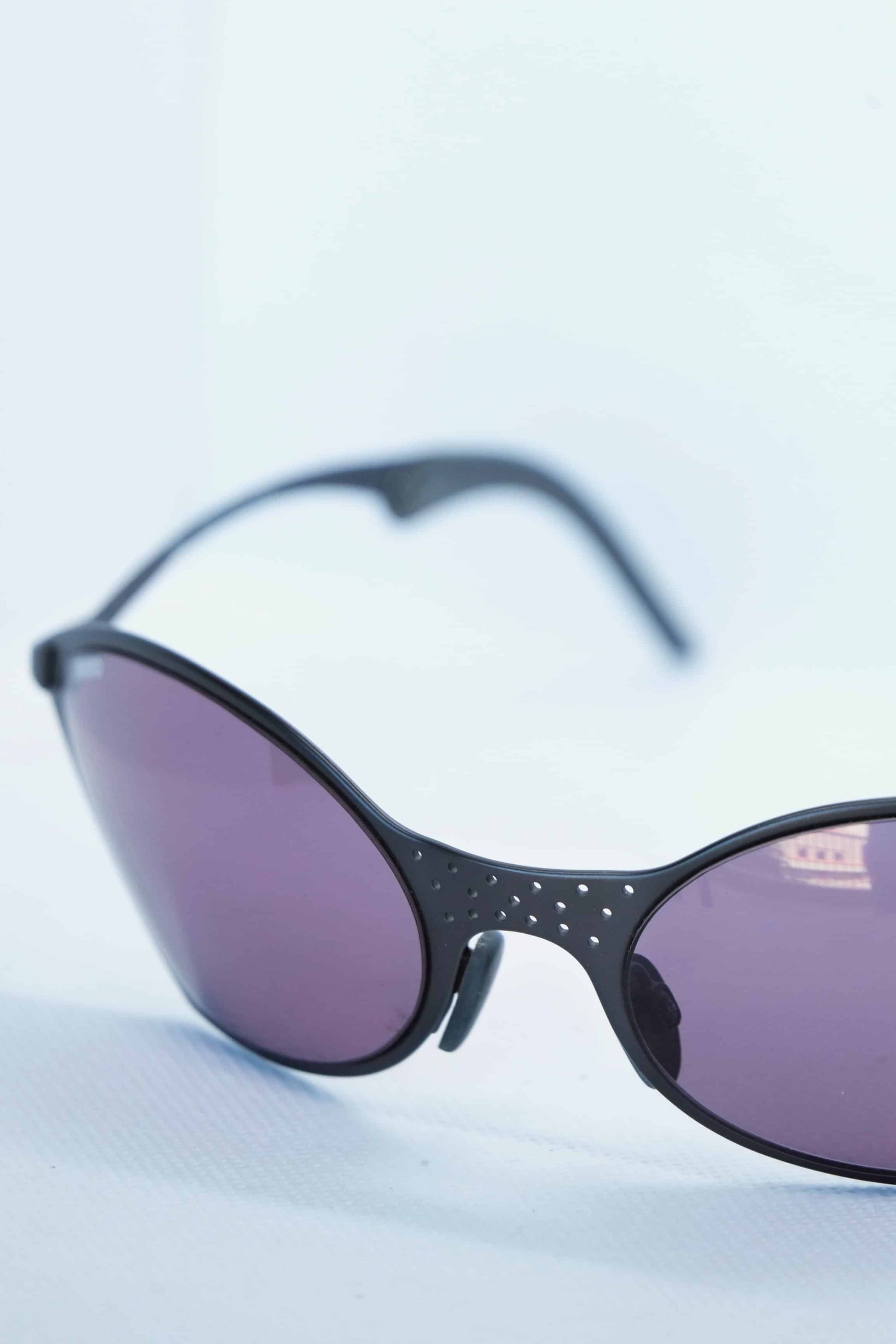 Briko matte anthracite Metal Slanted Sunglasses