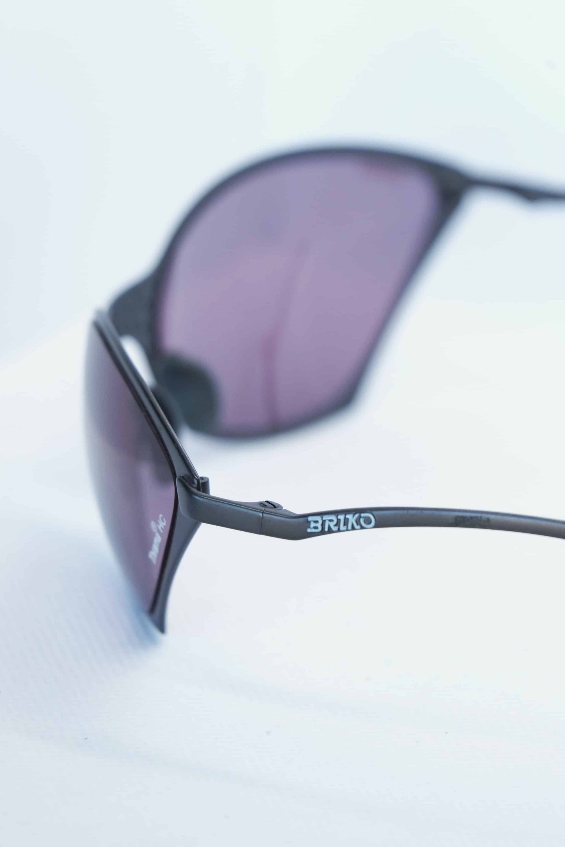 Briko matte anthracite Metal Slanted Sunglasses