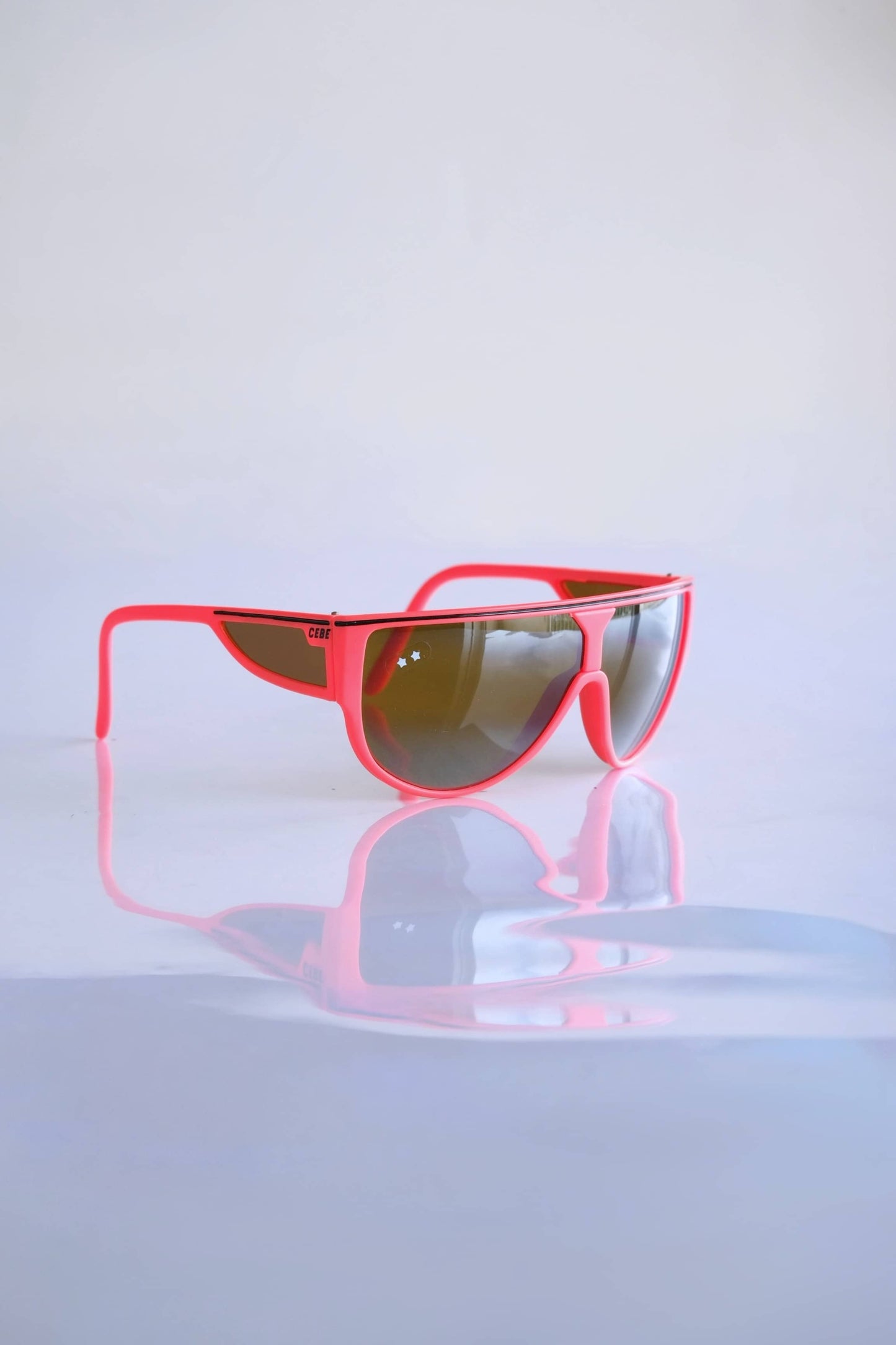 CÉBÉ 90s Wraparound Neon & Mirrored Sunglasses