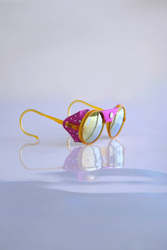 Orange and violet CÉBÉ Vintage Glacier Sunglasses