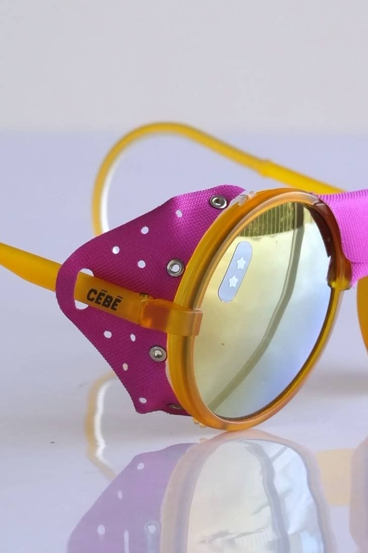 Close up of CÉBÉ Vintage Glacier Sunglasses
