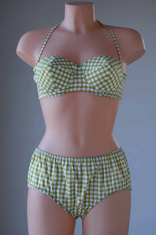 CROISETTE Vintage 1960's Gingham Bikini