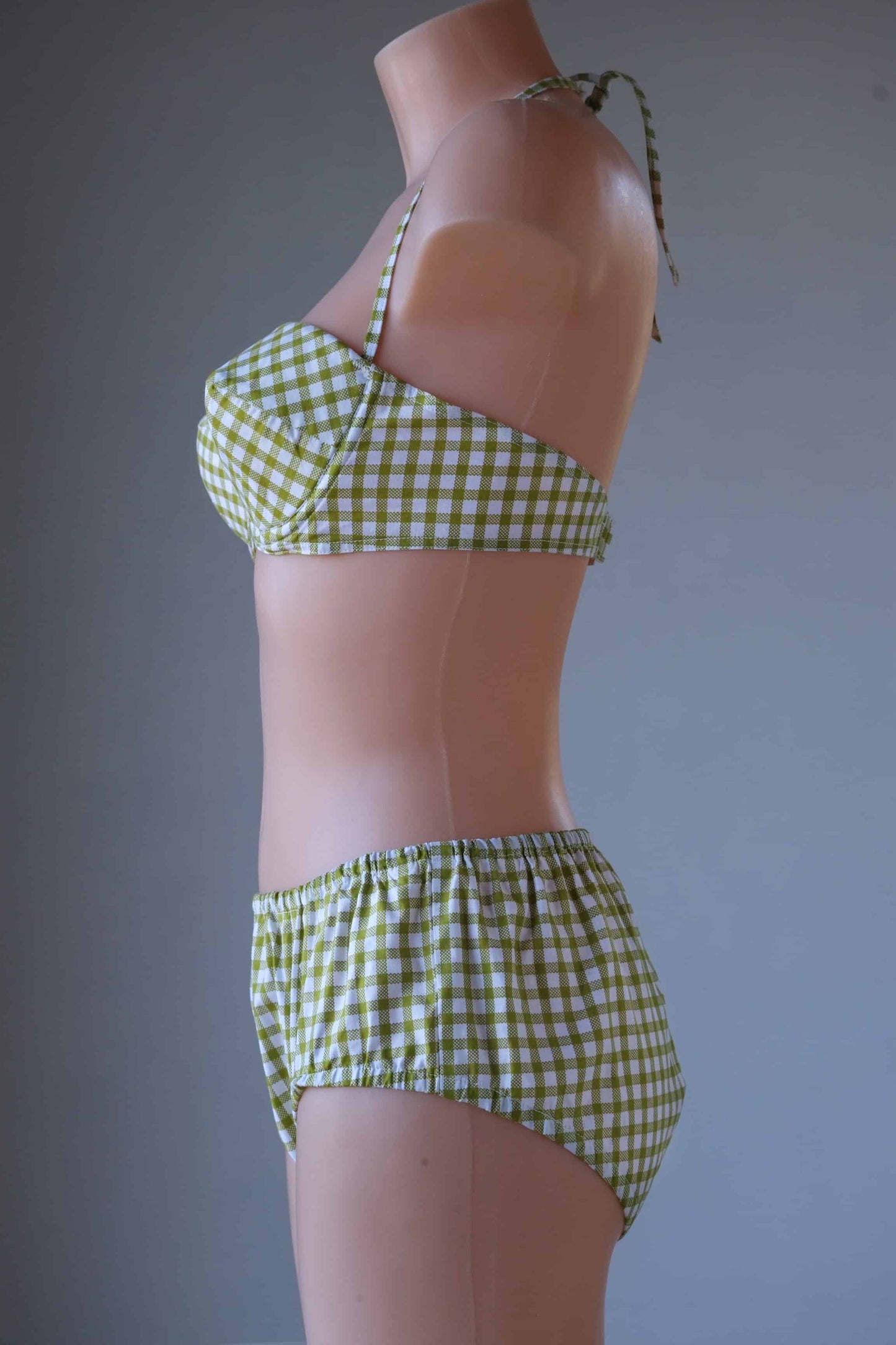 CROISETTE Vintage 1960's Gingham Bikini