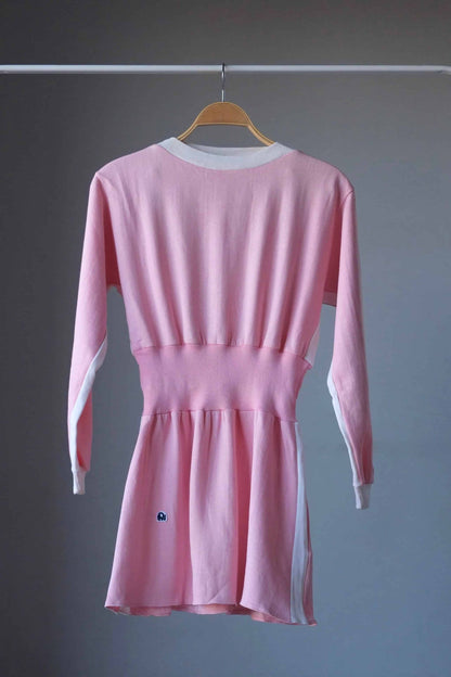  Vintage 80's Sweatshirt Dress pink