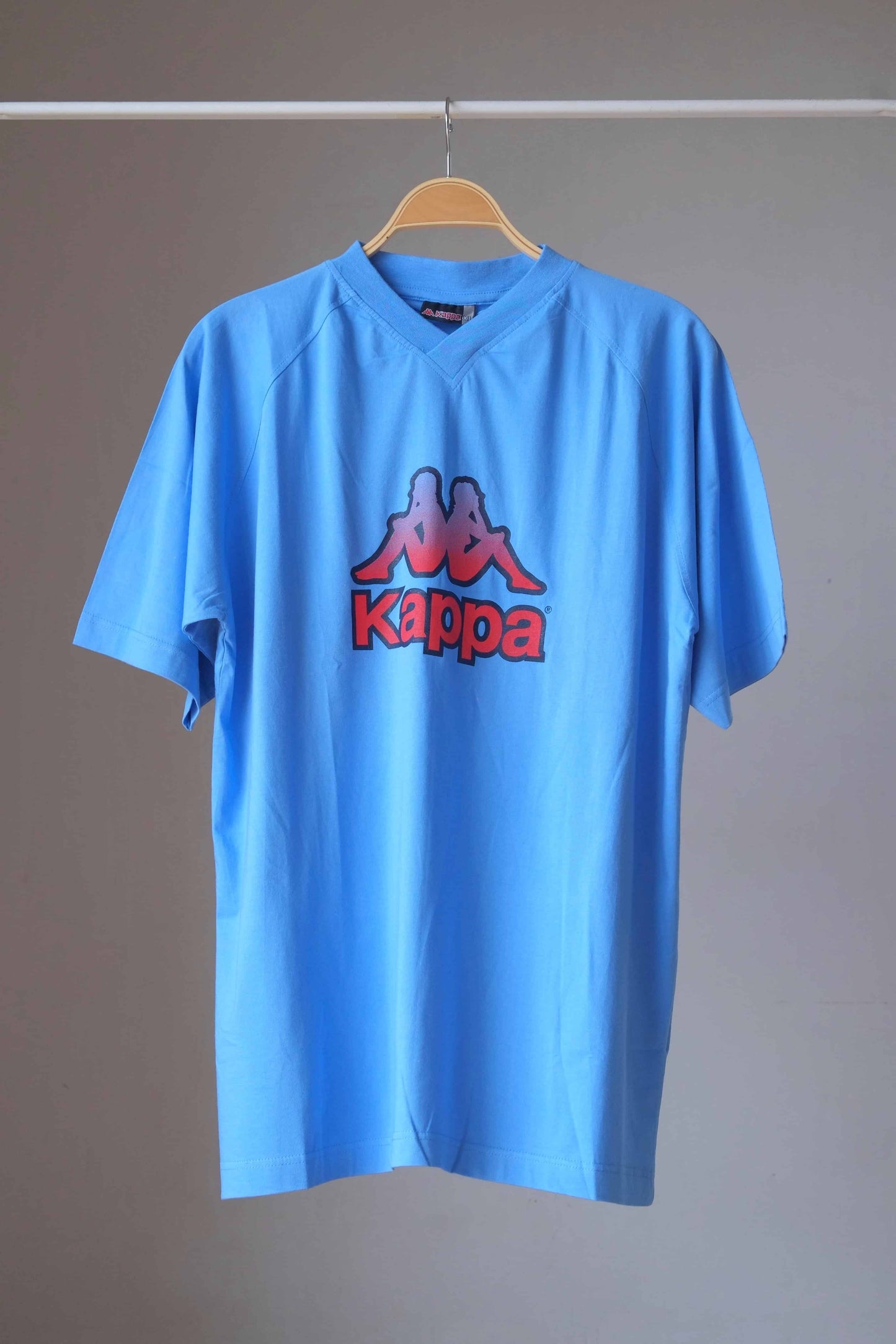 KAPPA 90's V-neck T-shirt blue