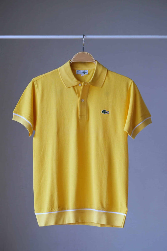 LACOSTE 80's Retro Polo Shirt in yellow