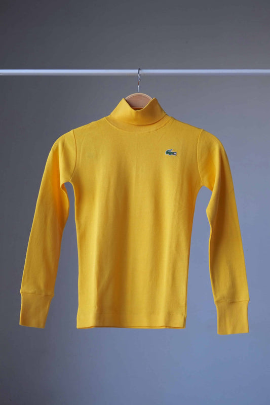 Yellow LACOSTE Turtleneck on hanger