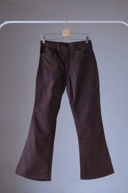 Brown Vintage Lee flared pants on hanger