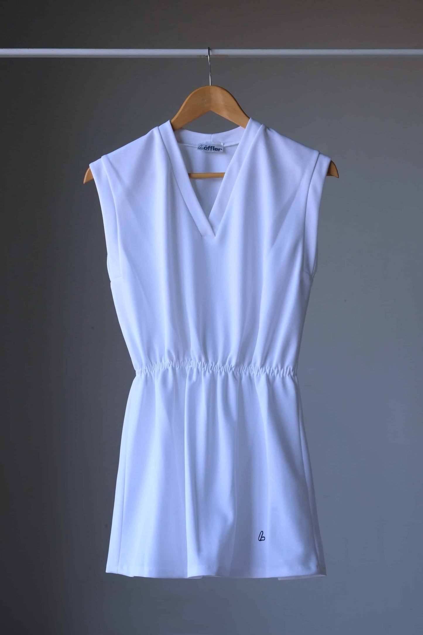 Retro Solid White 80's Tennis Dress