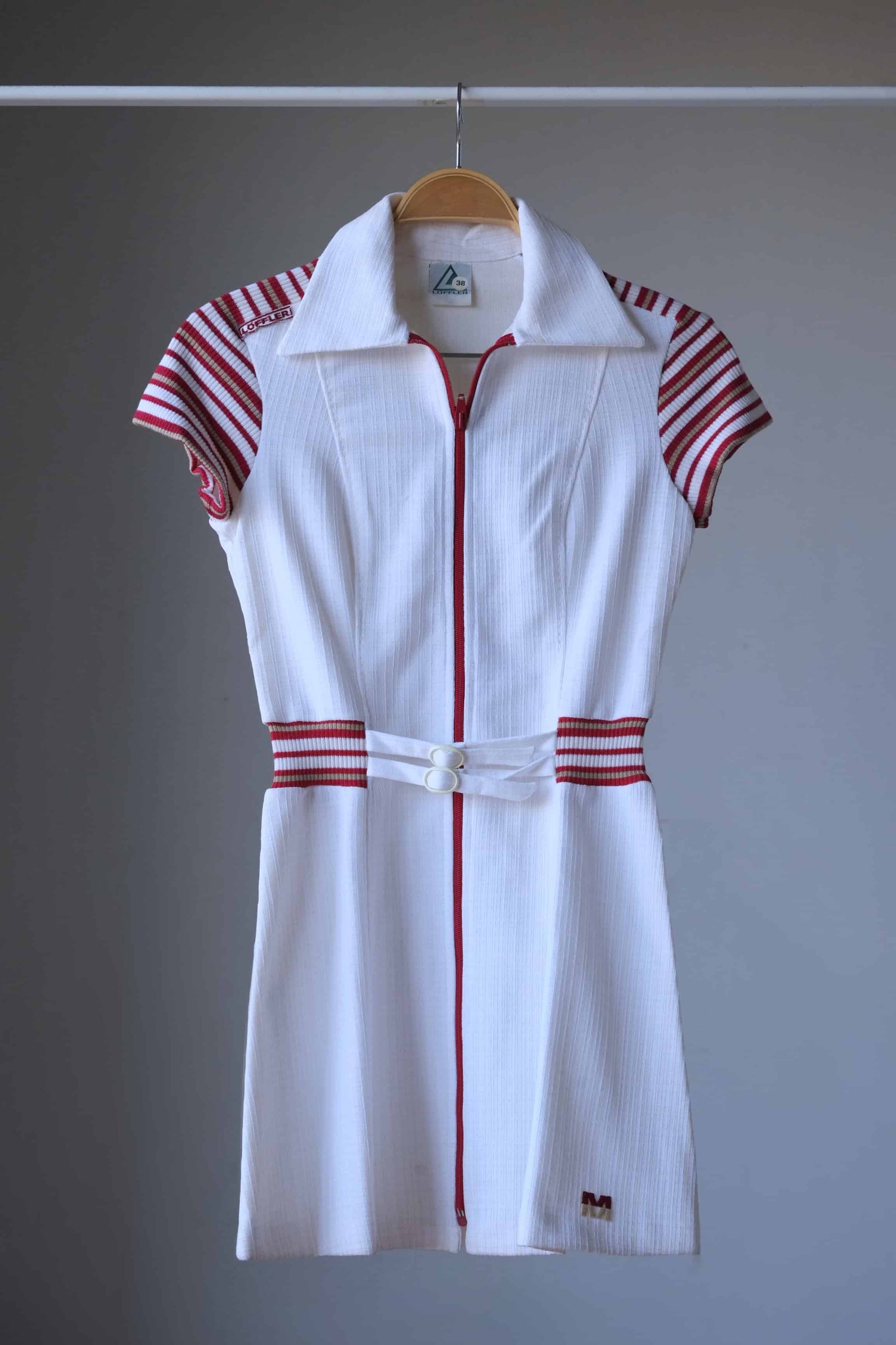 Vintage Red and White Tennis Dress