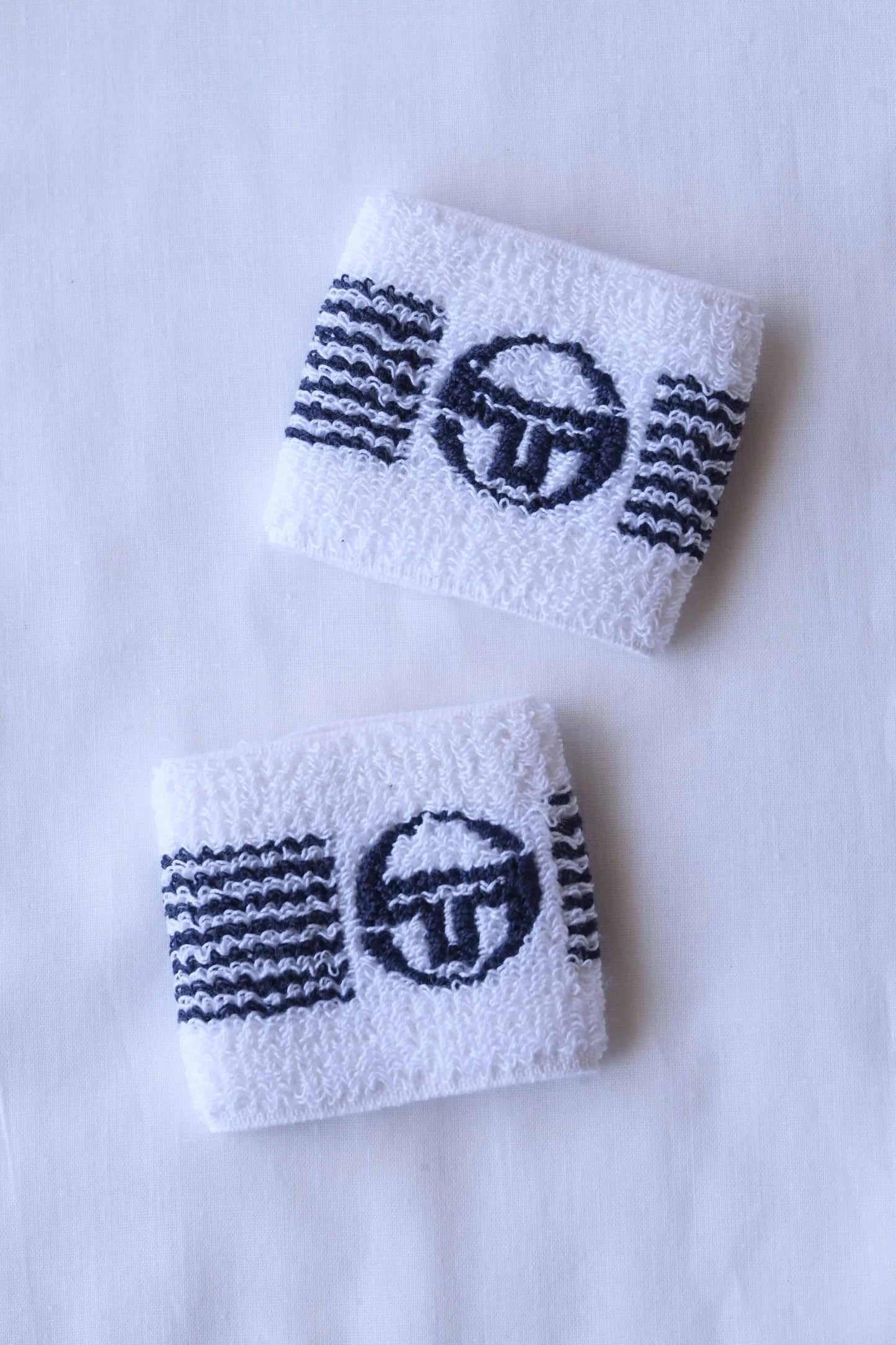 Vintage Sergio Tacchini Wristbands white