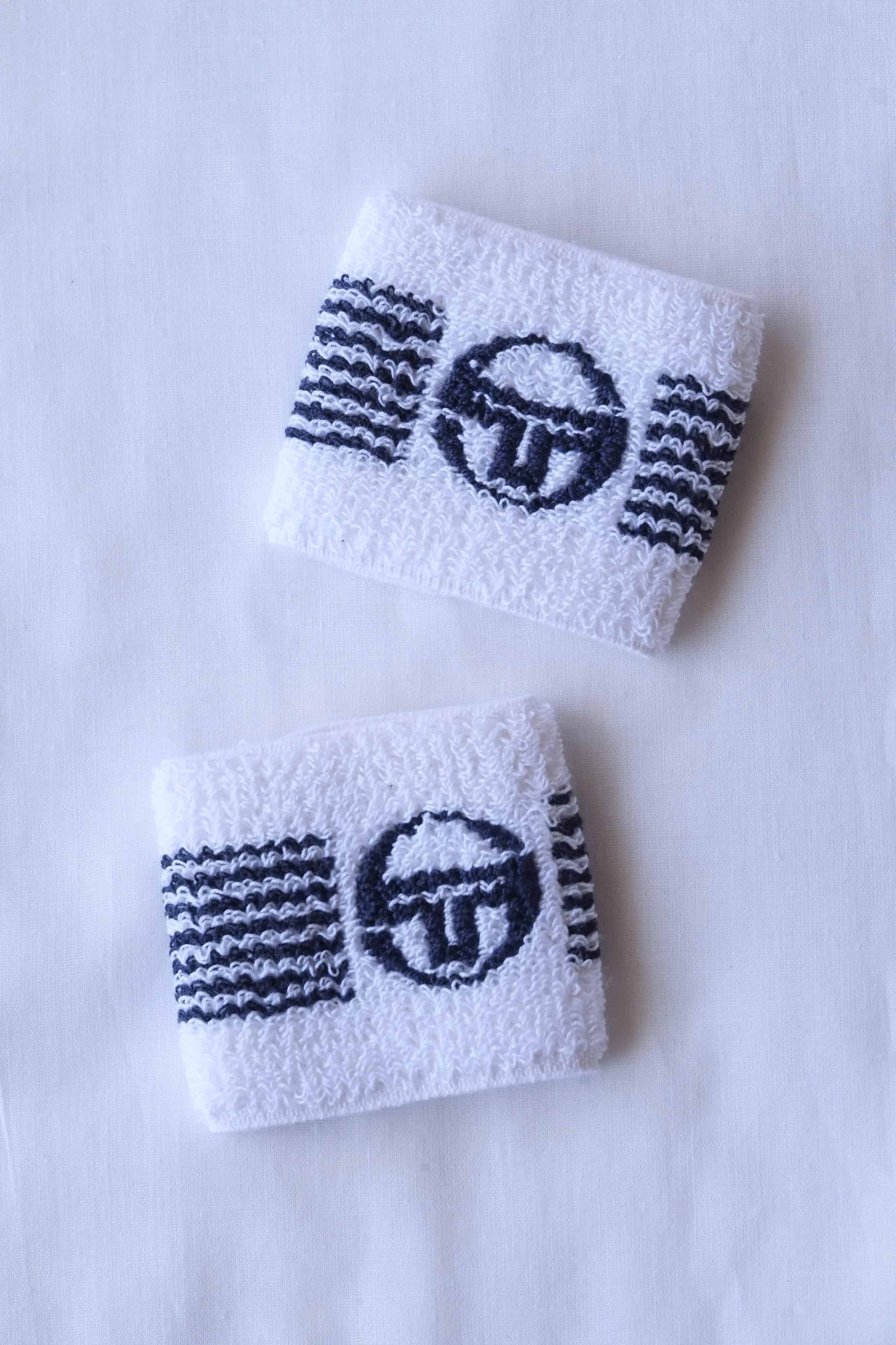 Vintage Sergio Tacchini Wristbands white