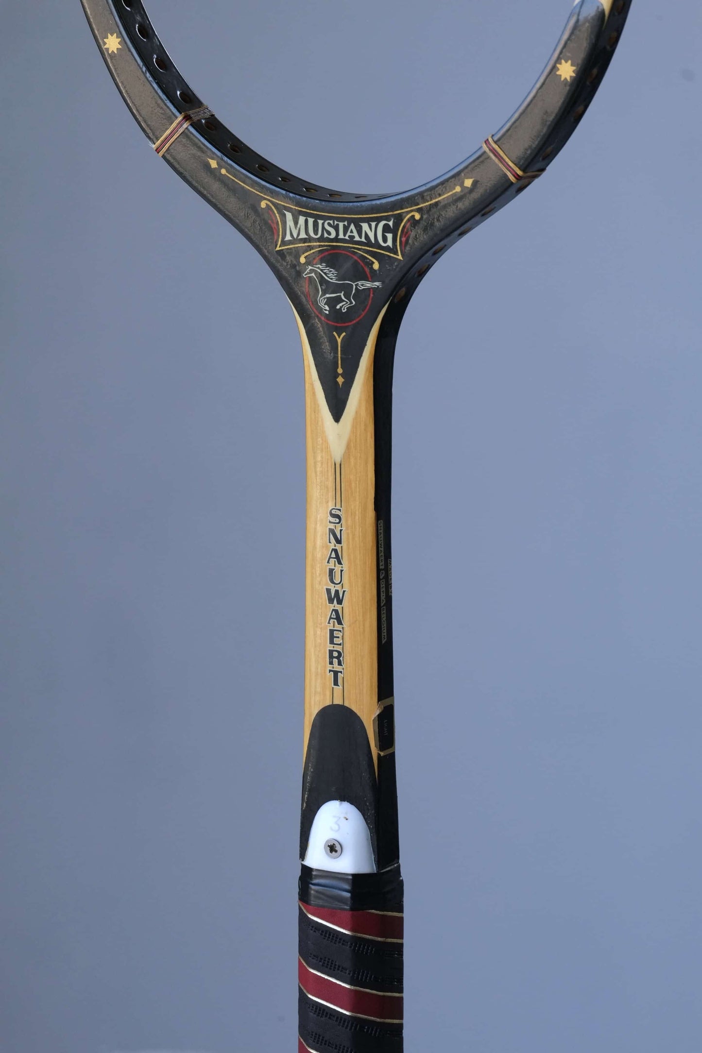 SNAUWAERT Mustang Vintage Tennis Racquet close shot