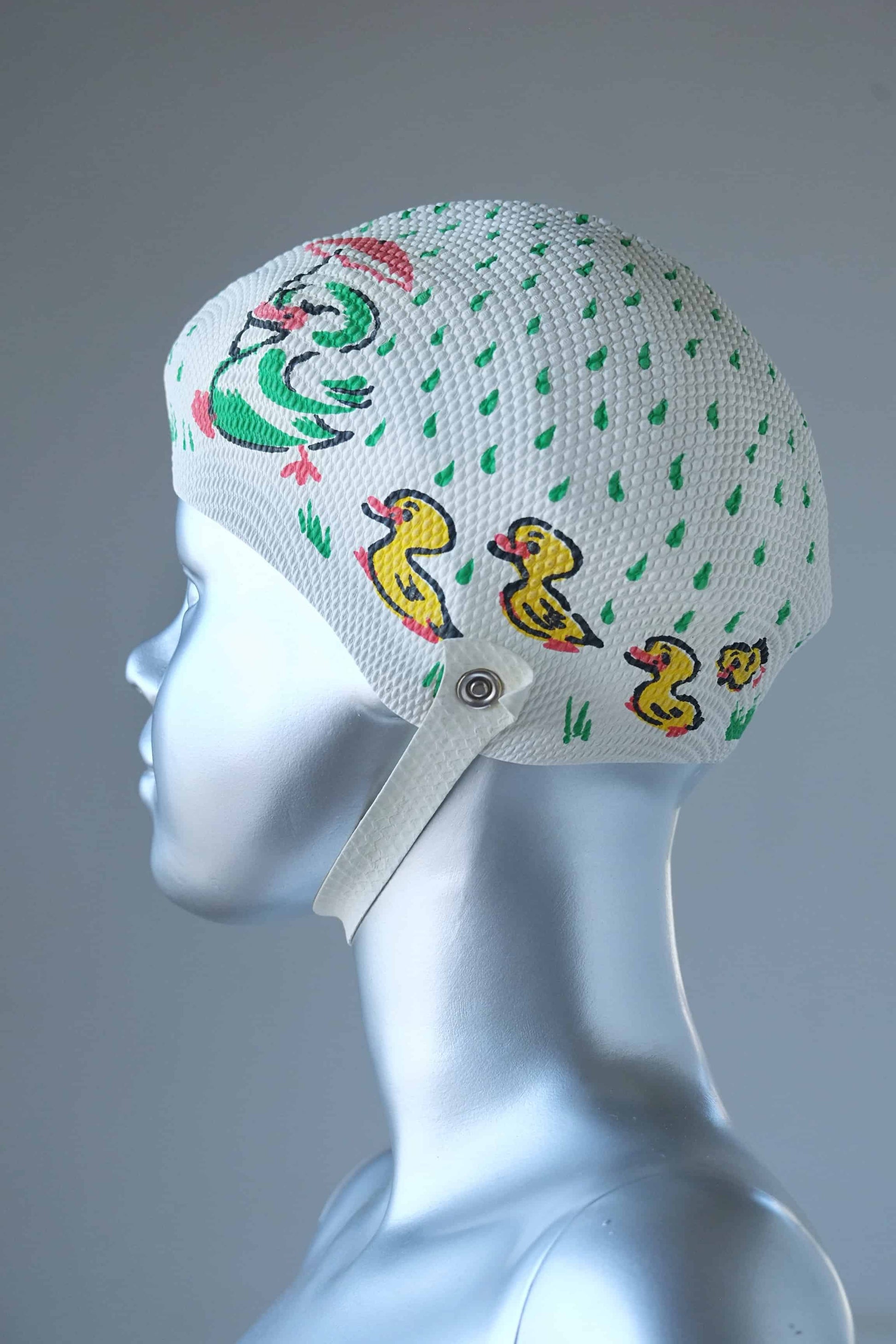 Vintage Kids Ducks Swim Cap