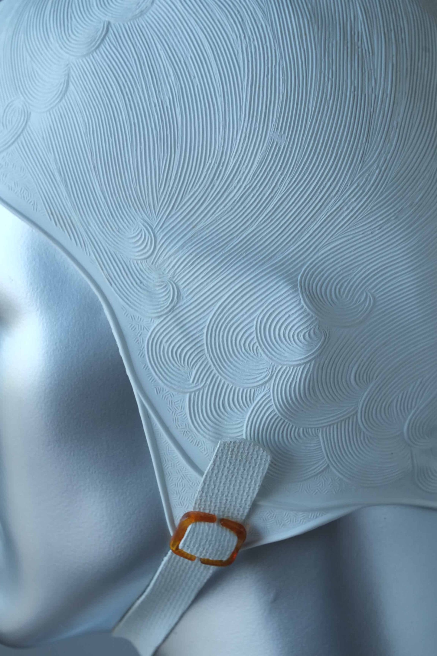 Vintage Patterned Swim Cap details