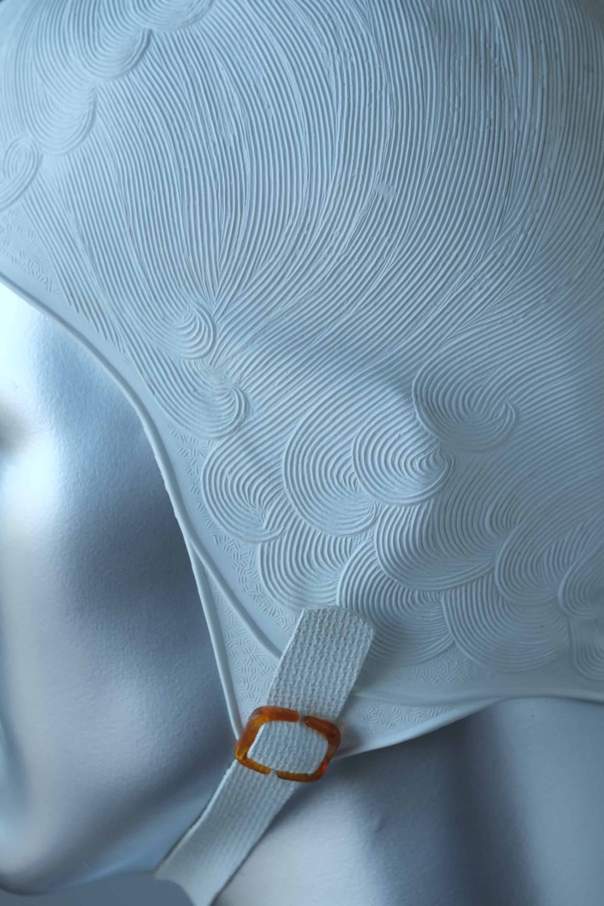 Vintage Patterned Swim Cap details