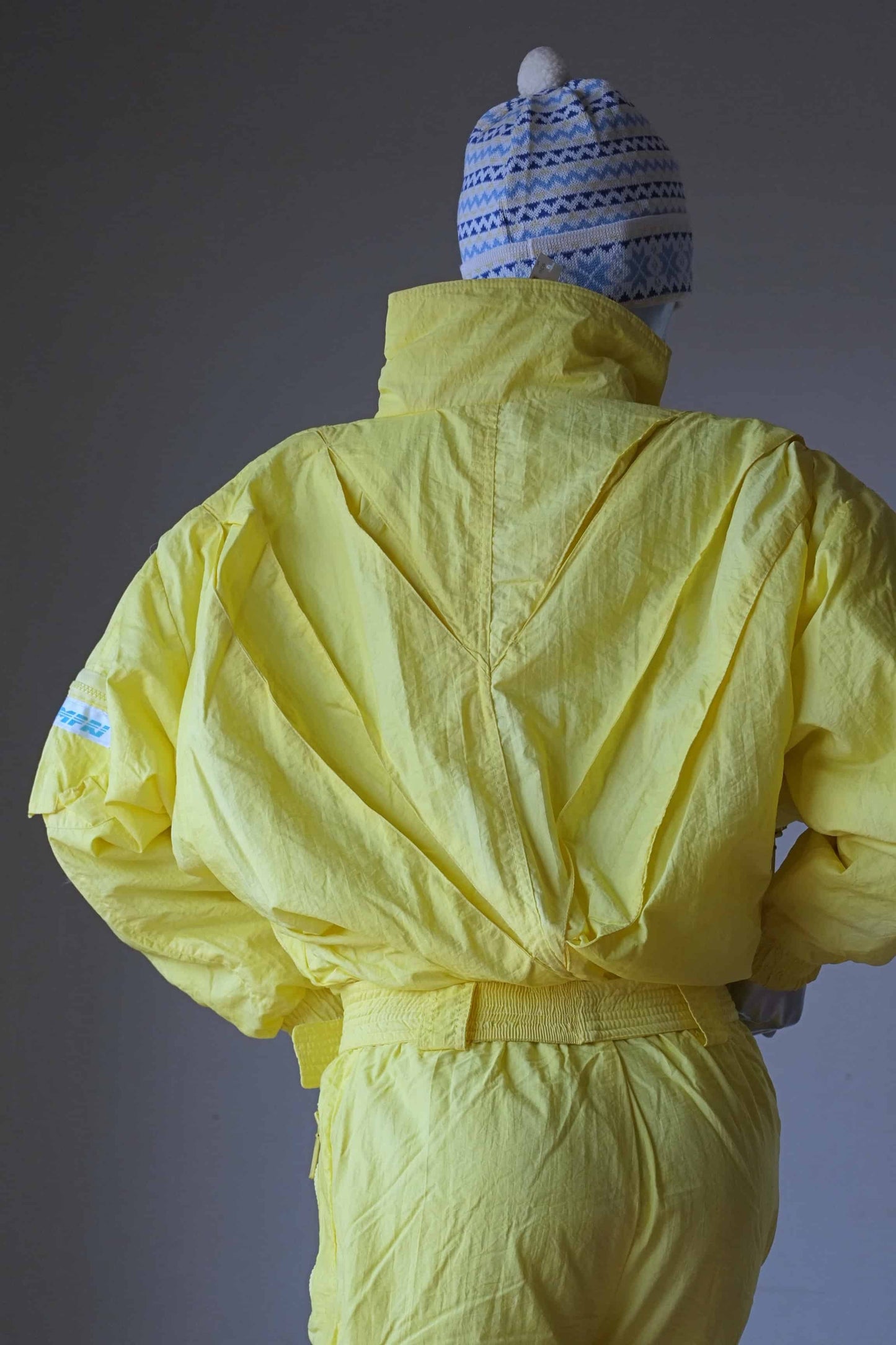 backside of the CAMPRI Vintage 90's Ski Suit in yellow
