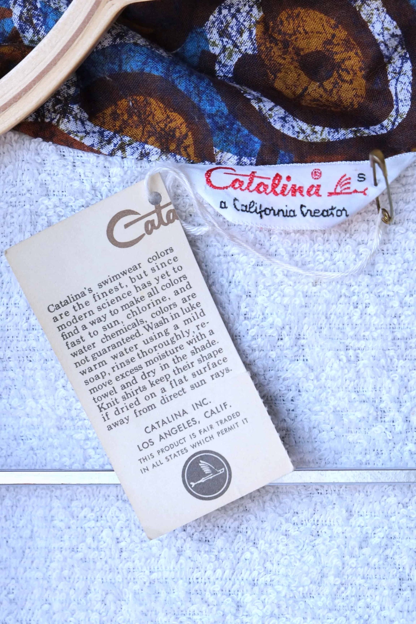 Catalina Cotton & Terry Beach Cover Up LABEL