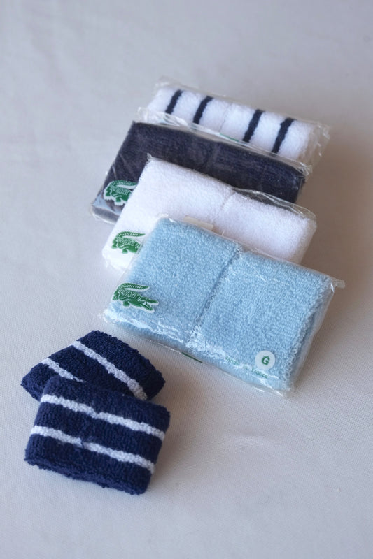 LACOSTE Cotton Tennis Wristbands