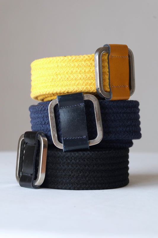 L'AIGLON Woven Narrow Cord Belt