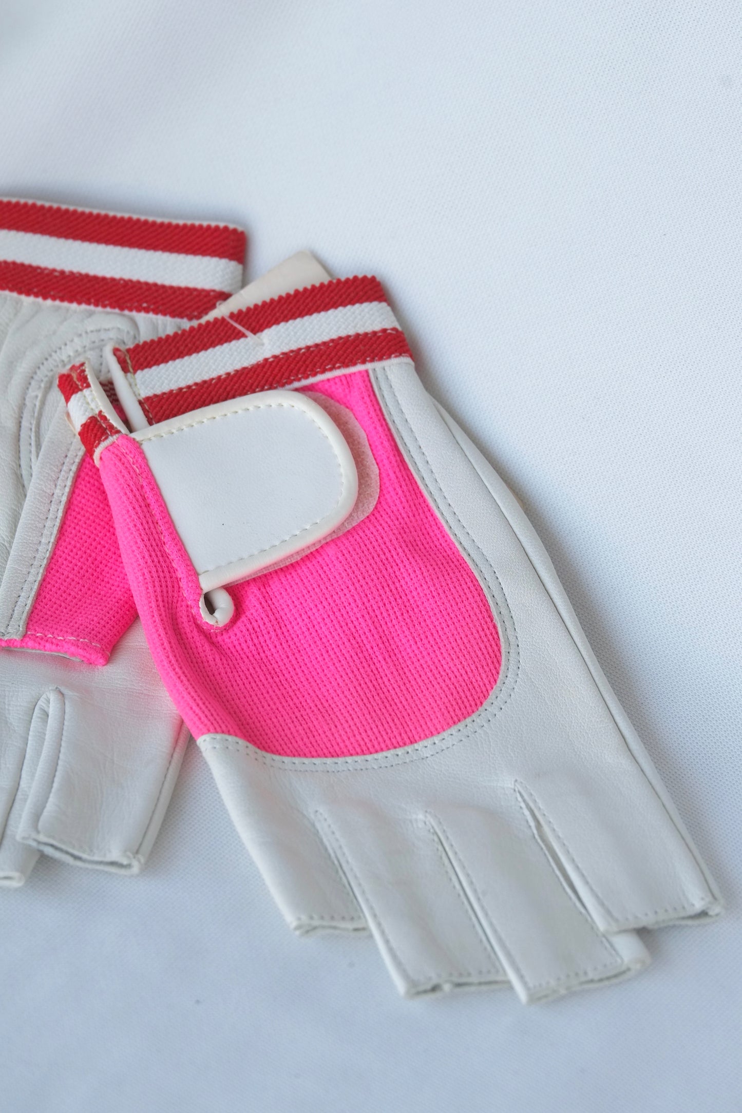 HALF FINGERS Leather Tennis Gloves