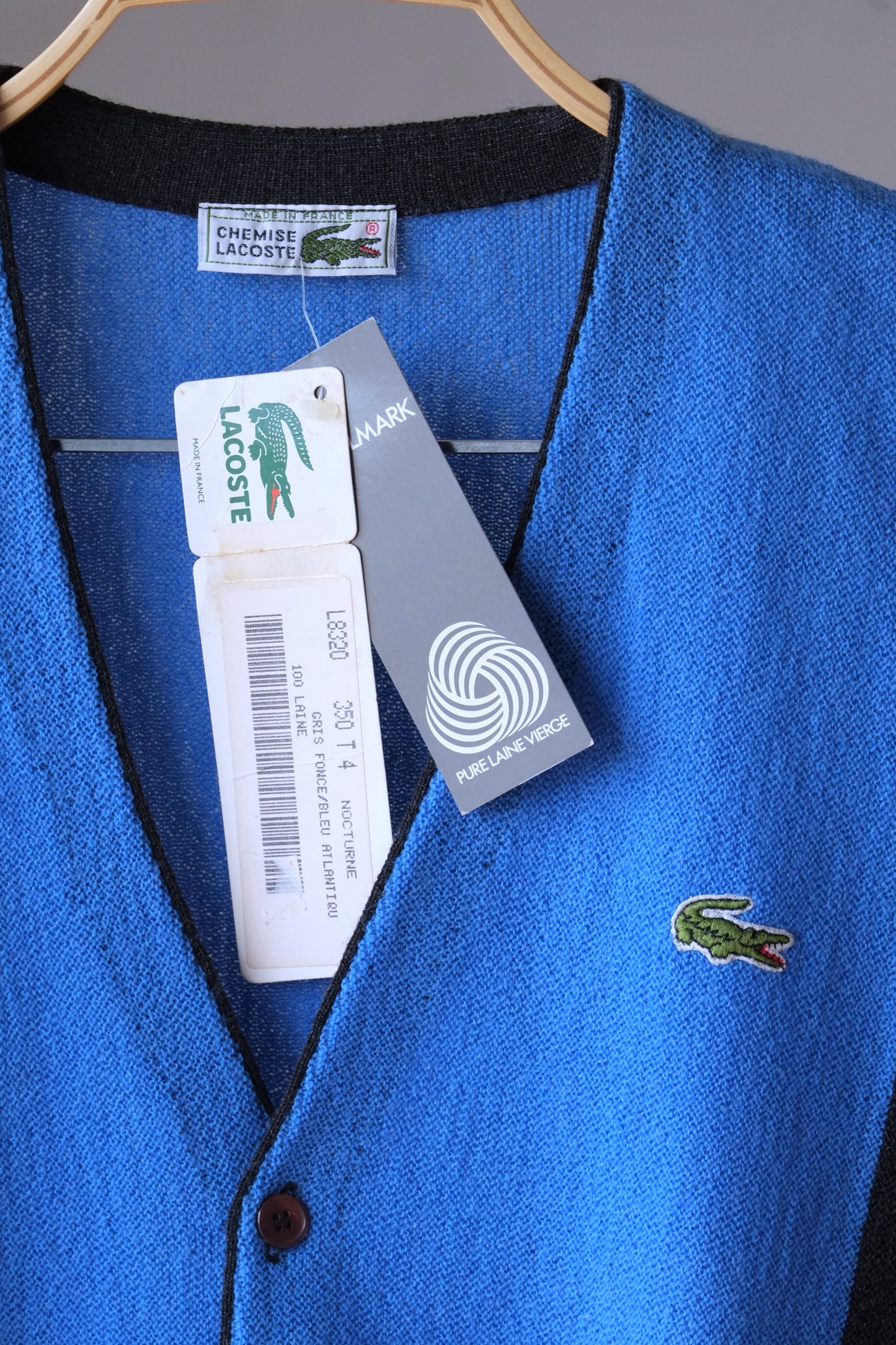 LACOSTE Pure Wool 80's Cardigan