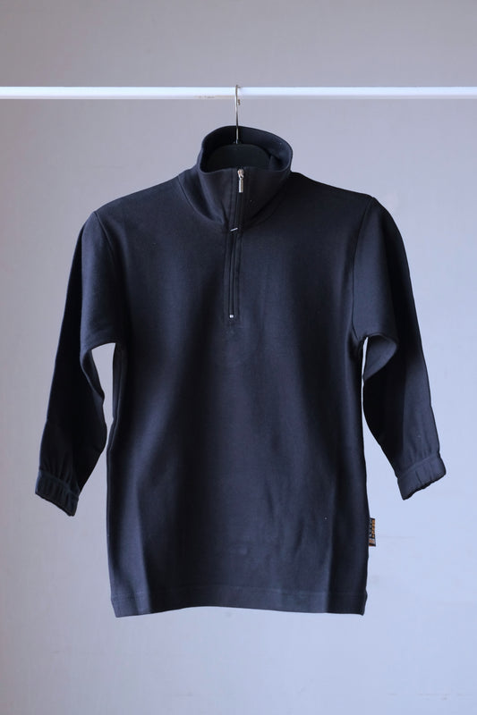 BRUGI KIDS Cotton Zip-Neck Top