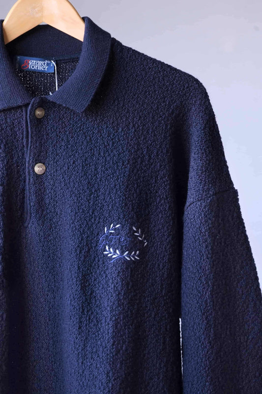 90's Bouclé Sweater neckline
