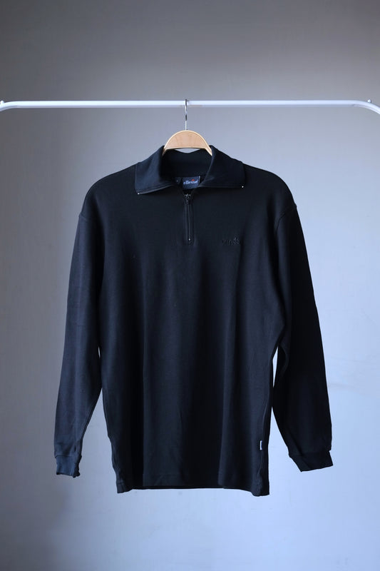 ELLESSE Cotton Zip-Neck Top