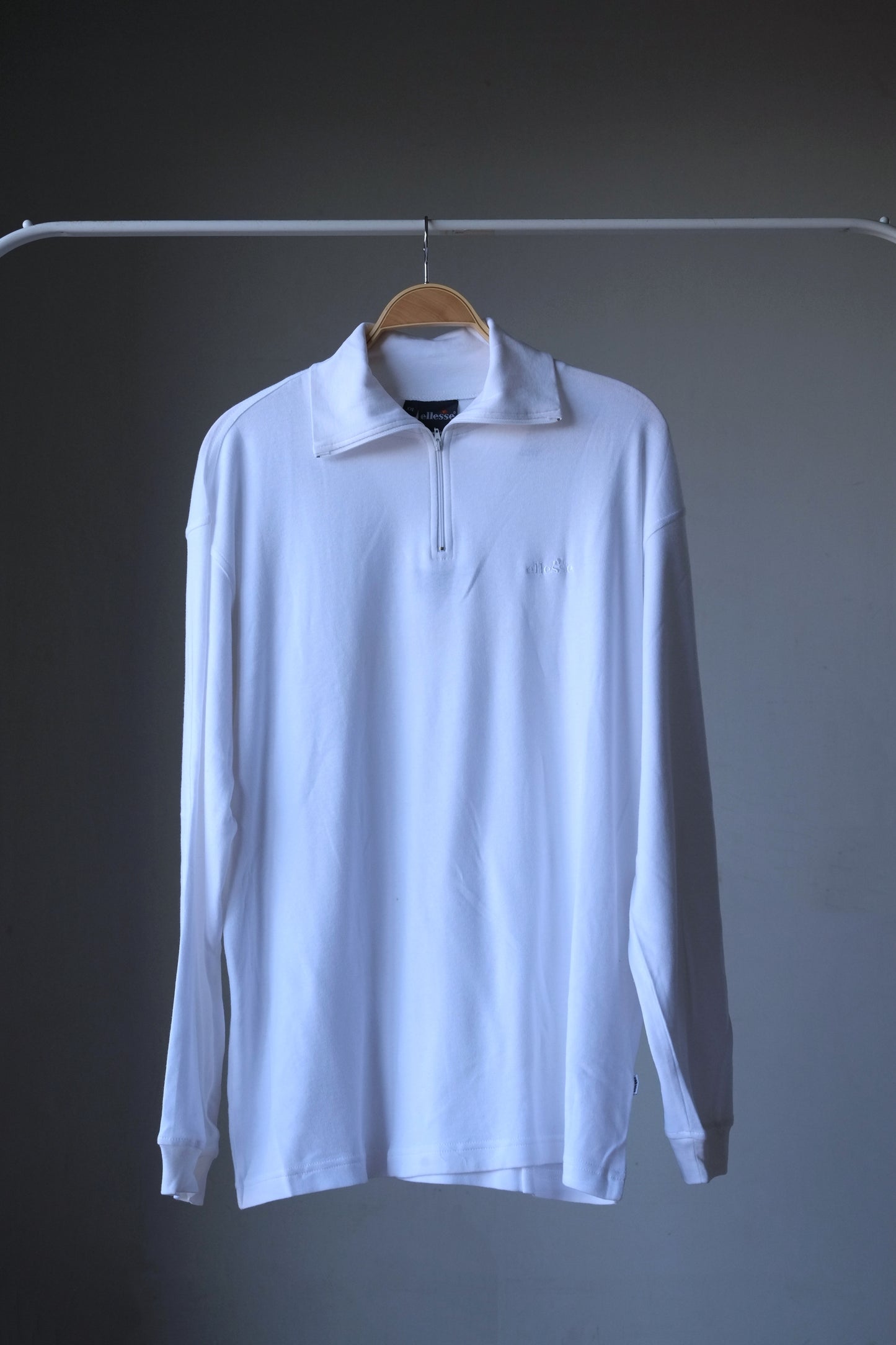 ELLESSE Cotton Zip-Neck Top