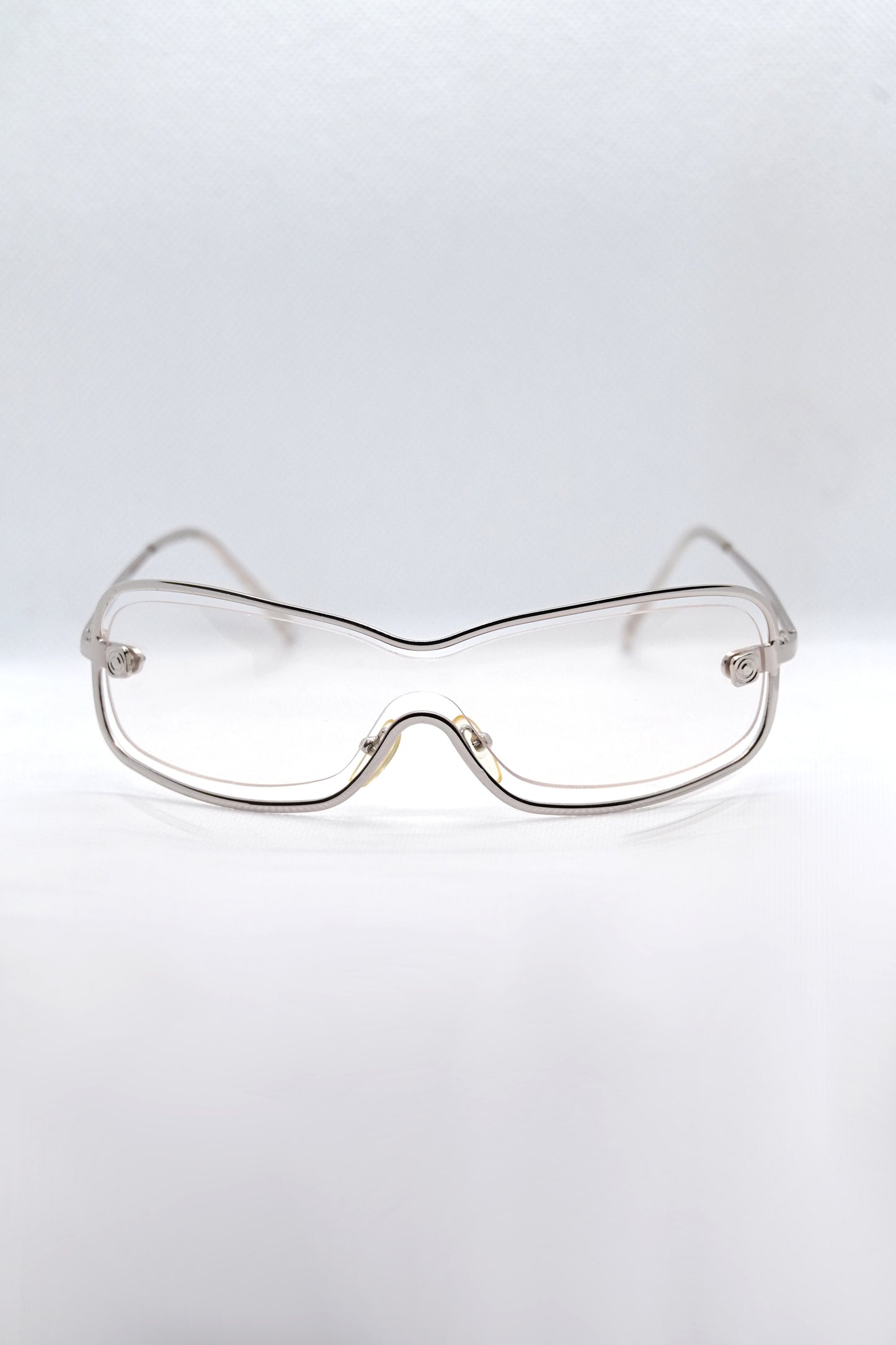 Y2K Shield Clear Sunglasses