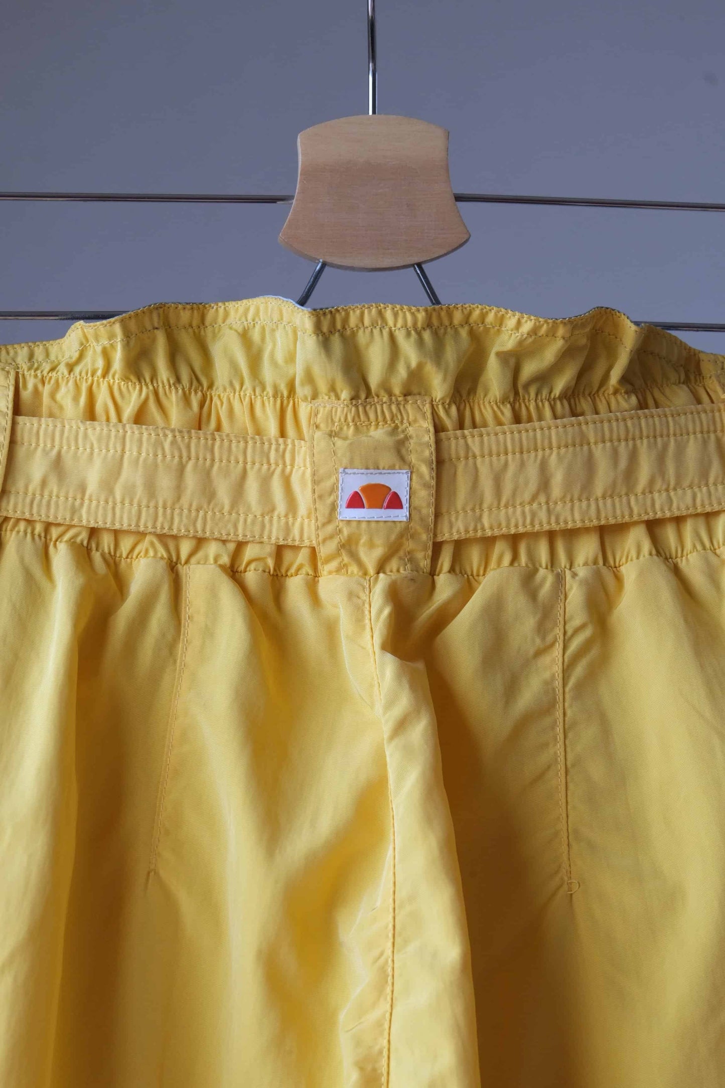 ellesse 90s ski pants yellow backside