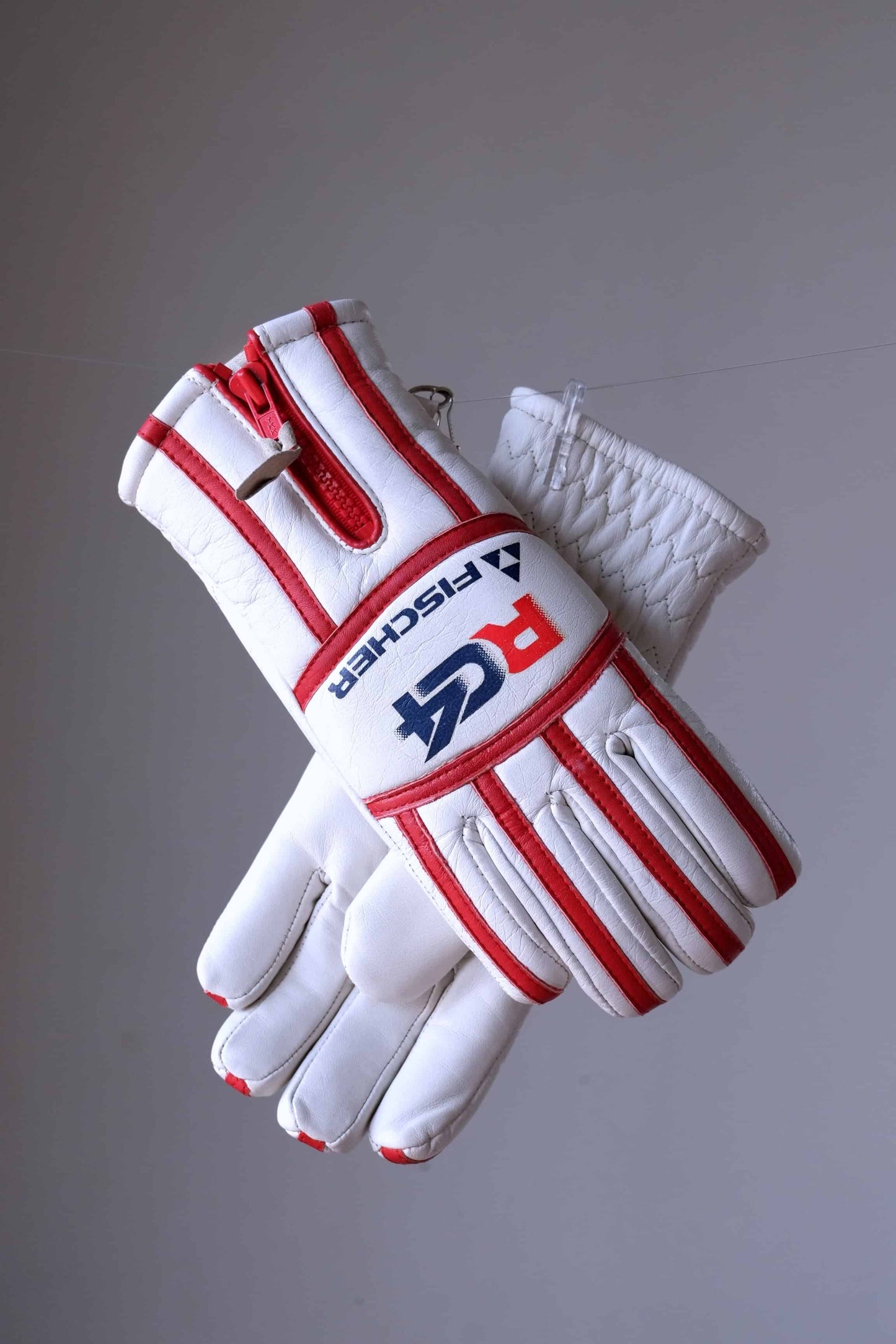 FISCHER Vintage Leather 80's Ski Gloves