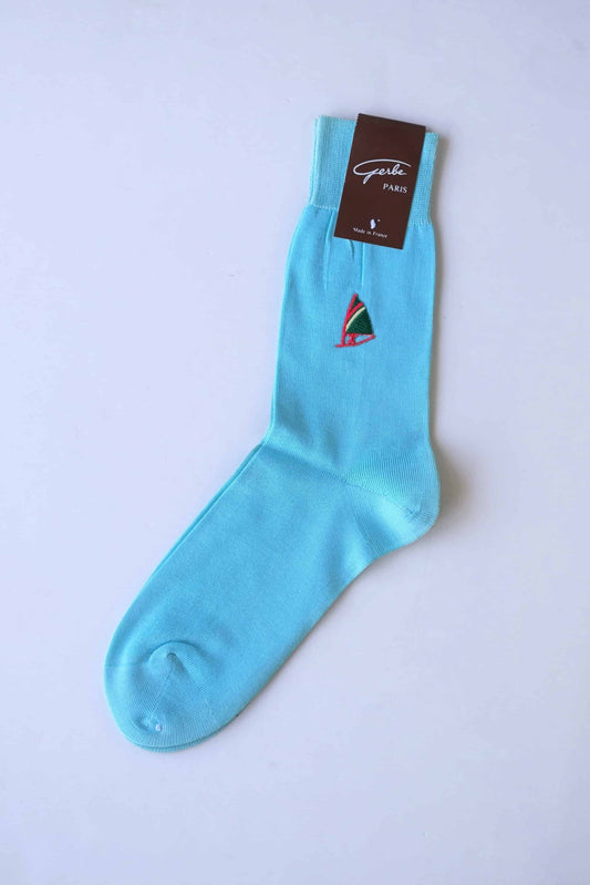 GERBE Embroidered Cotton Socks