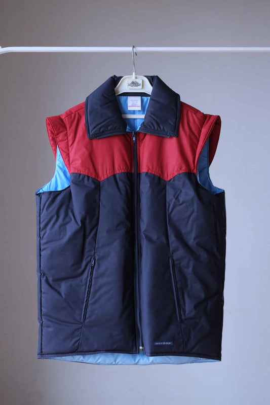 Vintage 80's Sleeveless Vest navy red