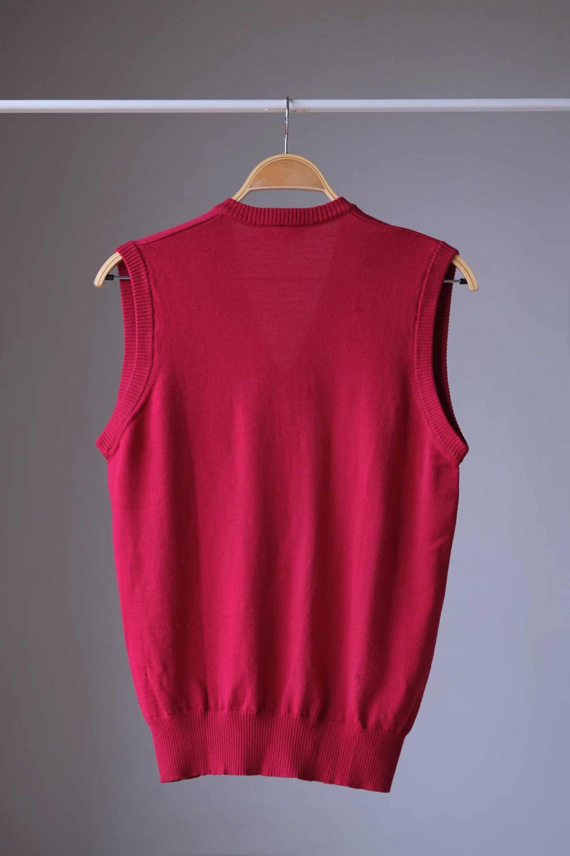Vintage LACOSTE 80's Sweater Vest backside