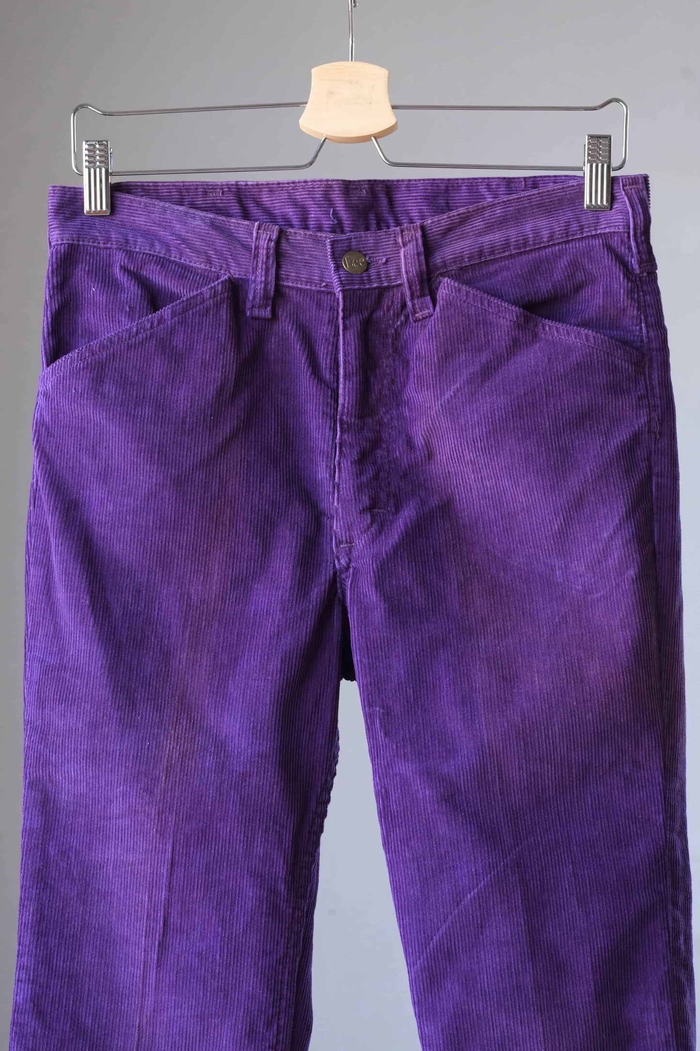 Vintage LEE Corduroy 70's Bell Bottoms purple