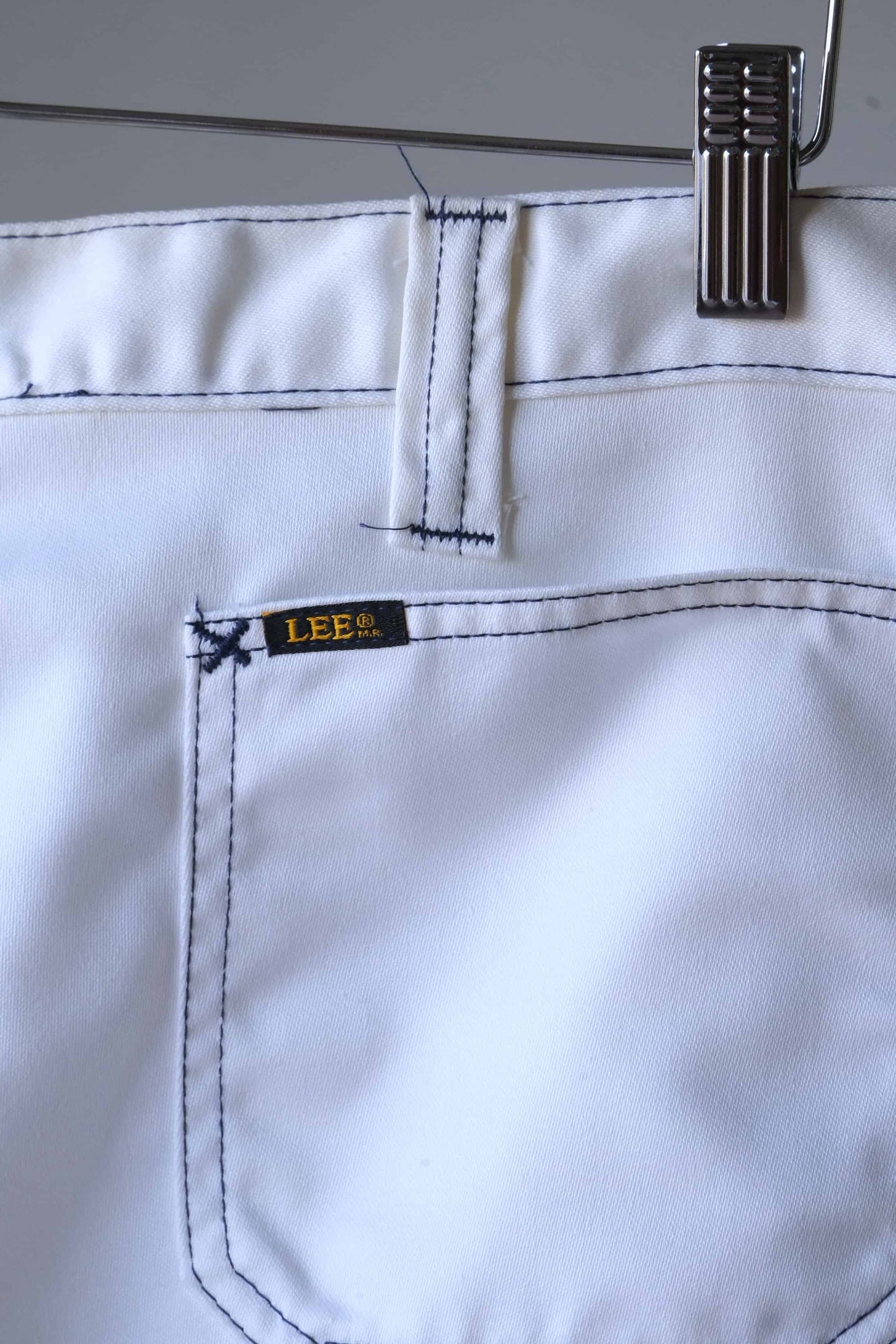 Vintage White LEE 70's Flares back pocket