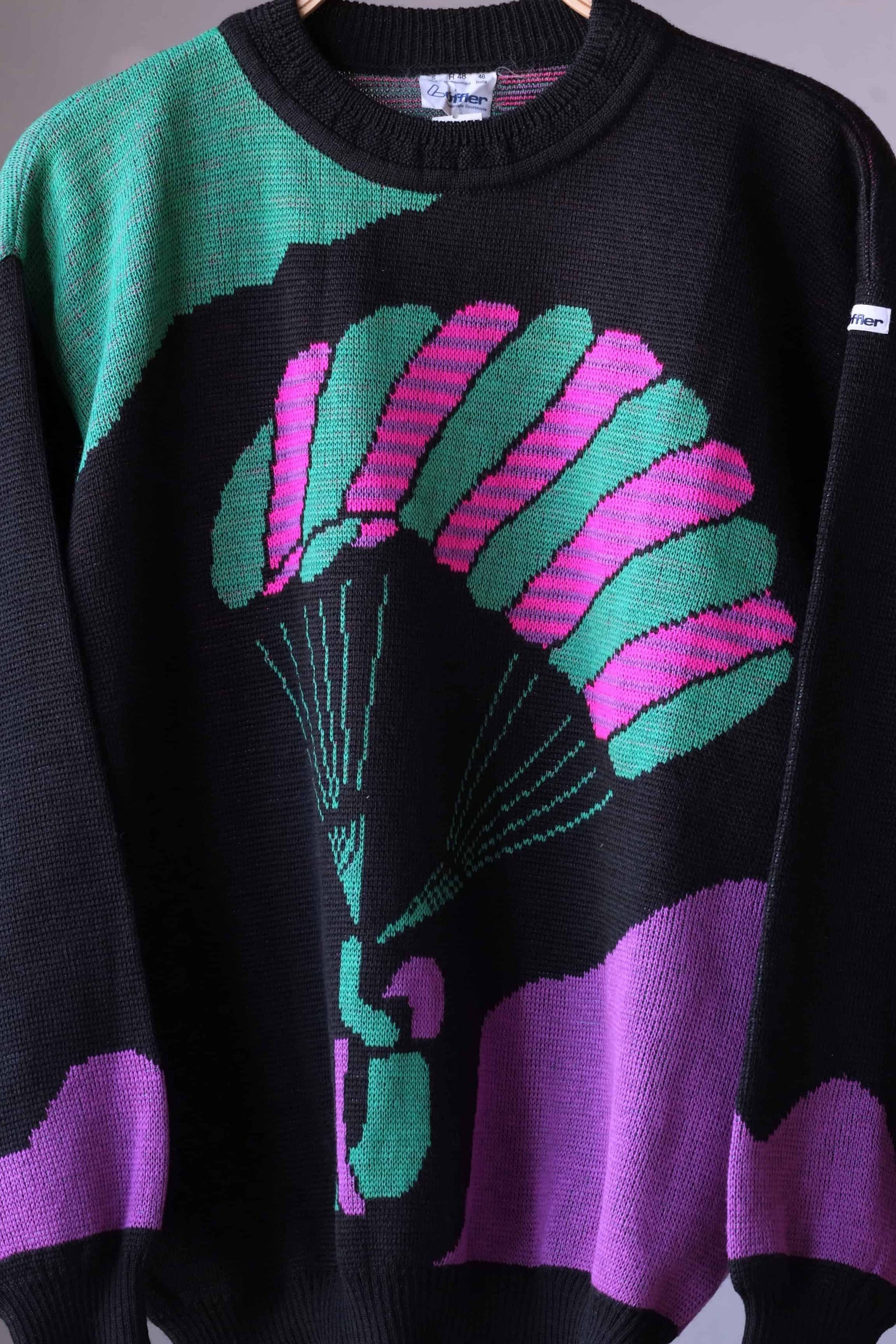 90's Parachute Sweater close up