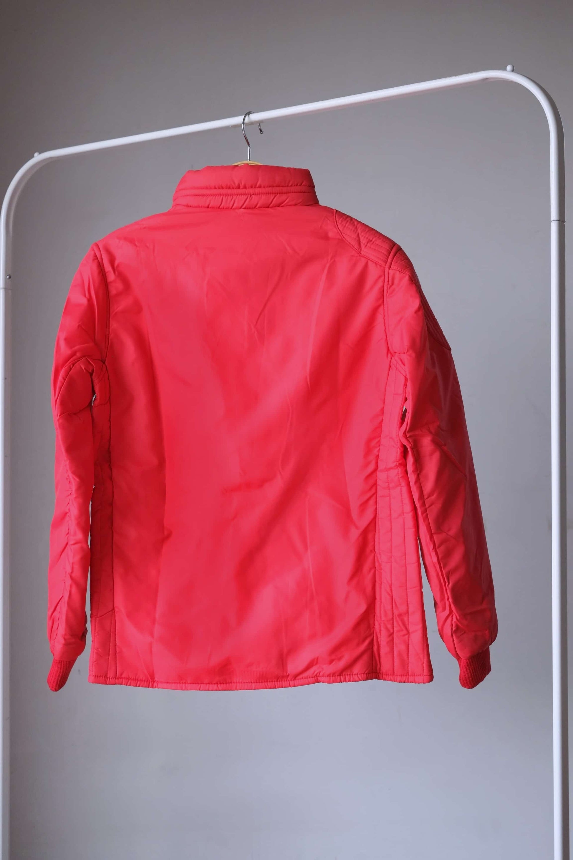 Backview of red jacket of Vintage Men's 70's Ski Suit