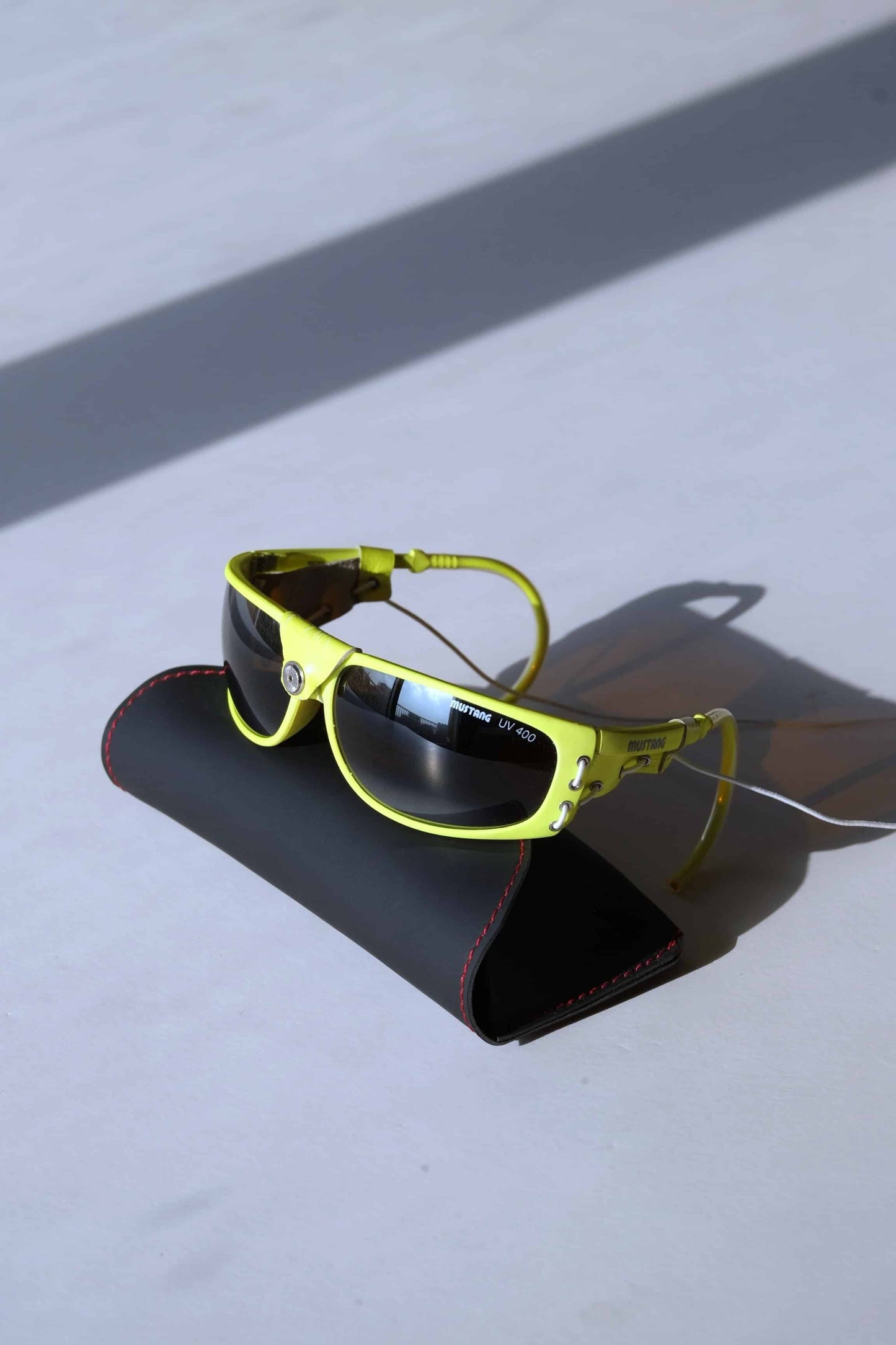 Vintage 90's Mountain Style Sunglasses neon yellow