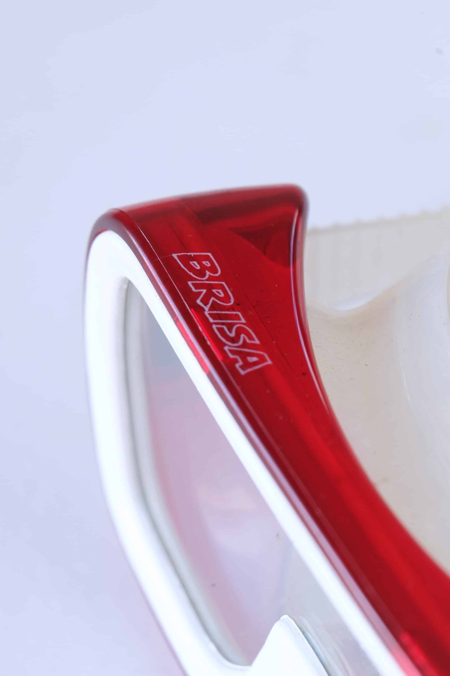 NEMROD Brisa 90's Diving Mask red and clear close up