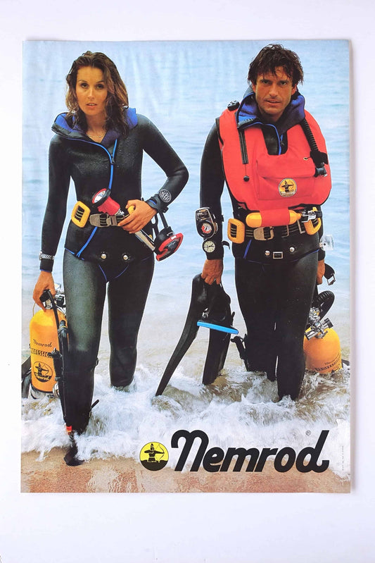NEMROD 80's Woman Diver Poster