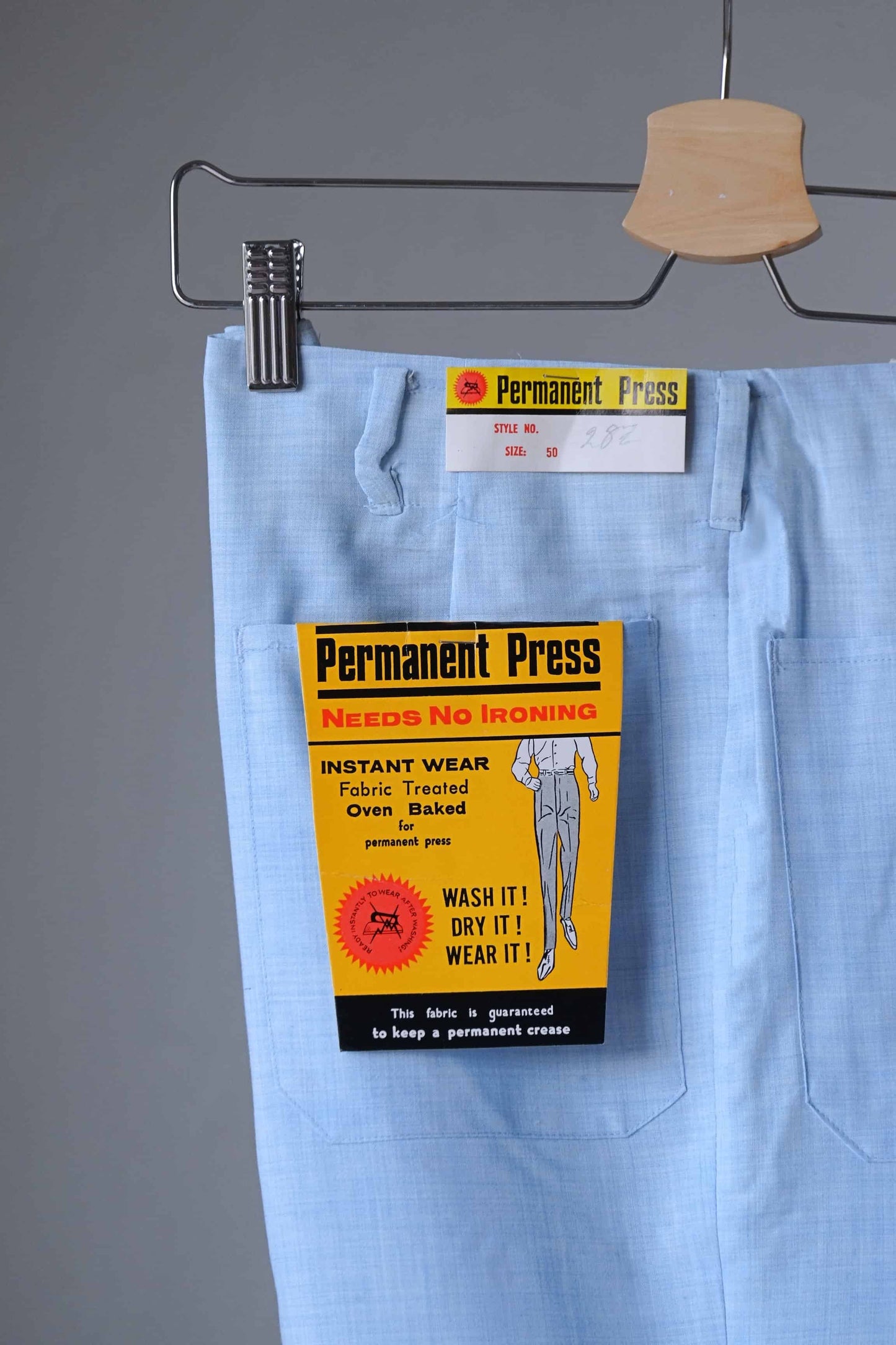 RILSAN Permanent Press Men's Vintage 70's Slacks