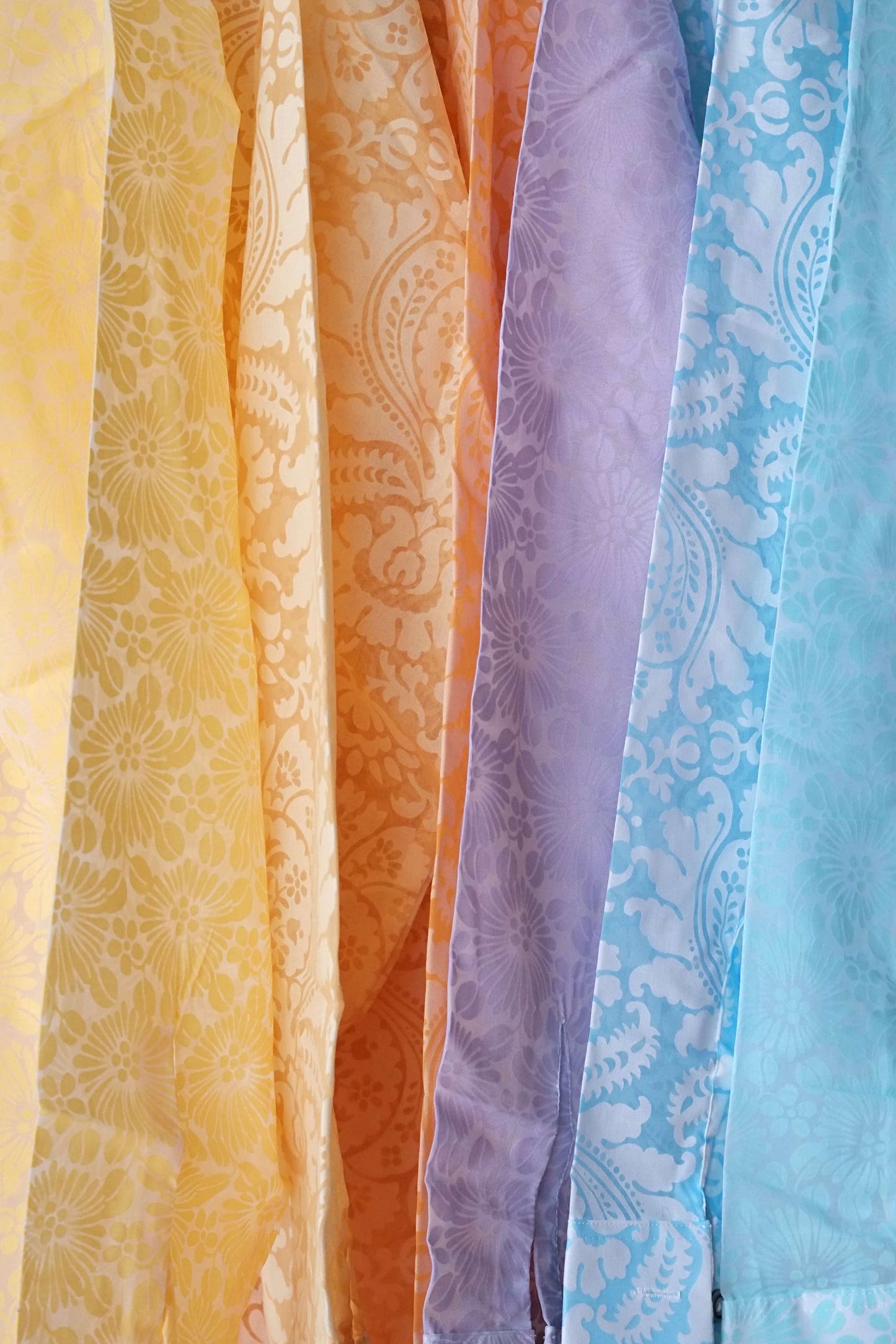 vintage see-through 70s printed shirt details