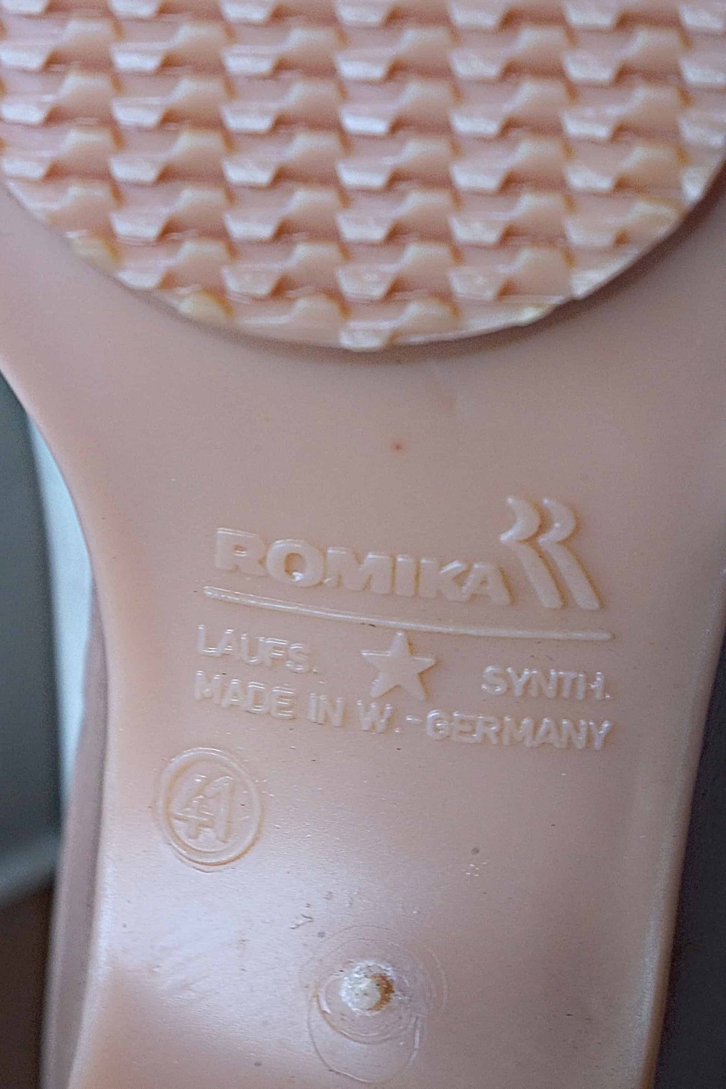 Vintage 70's Rain Boots sole