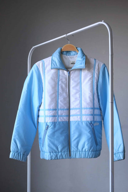 Vintage 80's Women's Skiing Jacket blue white