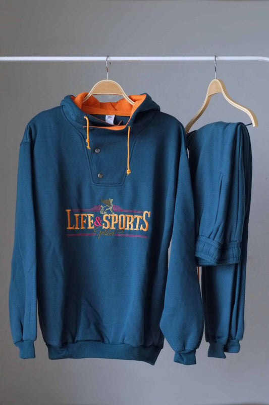 SPRIDER 90s Oversized Hooded Jogging Suit