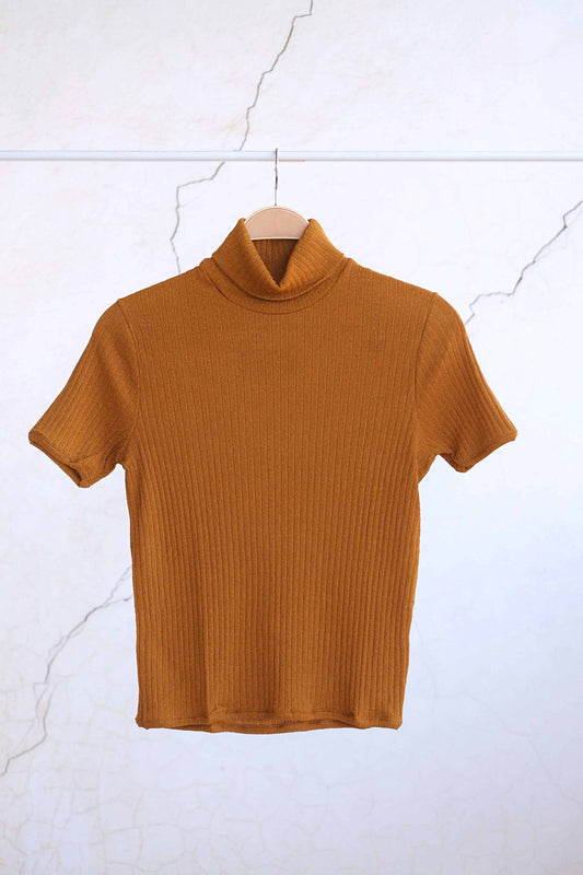 60's Turtleneck Short Sleeves Top